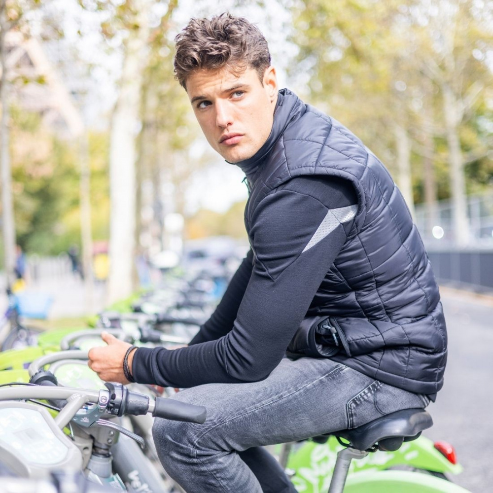 Racer THE DISTRICT MEN HEATED SLEEVELESS JACKET MC UTSTYR