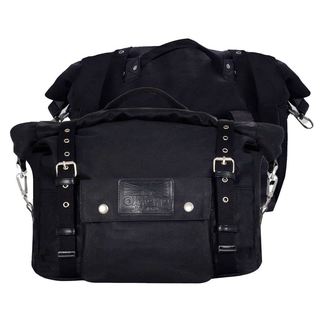 Oxford Heritage Panniers black 40L MC UTSTYR